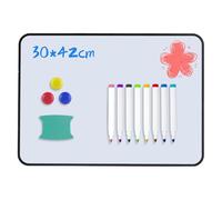 Newoutset Tableau Blanc A3, Double Face, Magnétique, 42x30cm, Stylos inclus