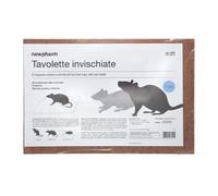 Newpharm® Rattì Piège adhésif pour souris et rats, 28 x 19 cm, arôme noisette