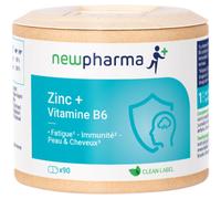 Newpharma Zinc + Vitamine B6 Complément Alimentaire 90 Gélules