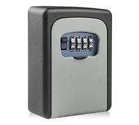 Newpop Boite a clefs securisee Exterieur avec Code à 4 Chiffres Réinitialisable, Murale boîte à clés étanche et antirouille, Boite à clé sécurisée pour Maison, garages, école, Bureau Rechange cle