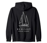 Newport Rhode Island Sailing Club Souvenir Touristique USA Hommes Sweat à Capuche