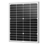 Newpowa Panneau solaire 30 W 24 V haute efficacité monocristallin 24 V module PV conçu pour système hors réseau 24 V, chargez votre batterie 24 V de camping-car, bateau, camping-car, remorque,