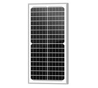 Newpowa Panneau solaire monocristallin 10 W (watts) 12 V (volts) haute efficacité pour bateau, camping-car, clôtures
