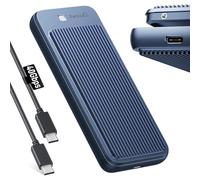 NewQ Boîtier SSD M.2 NVMe USB4 - Transfert ultra-rapide 40 Gbit/s, configuration sans outil, refroidissement double face, compatible Thunderbolt 4/3 et USB 4/3.2, compatible avec M1/M2 M3/M4, prend en