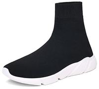 NEWQSING Mode Unisexe Slip-on Haute Coupe Marche Formateurs Confort Couple Mocassins Chaussures Tricot Gym Baskets