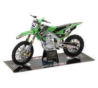 NewRay Moto Miniature Kawasaki KXF Bud Racing Team 25 Réplica #29 Francisco Garcia, Échelle 1/12, Numéros de Course #3 Jake Cannon Inclus