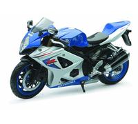 NewRay - Suzuki GSX-R 1000, Échelle 1:12 - Die Cast Bleu - Moto - Maquette - Motocyclette - Table