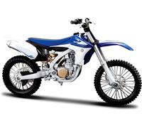 Newray Yamaha YZ-450F, modèle réduit 1:12 Bleu/Blanc Bleu/Blanc