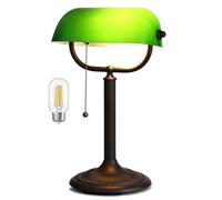 Newrays lampe de bureau de banquier vert,changement rapide en 1 minute