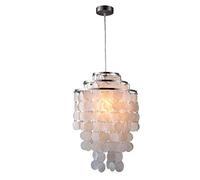 Newrays Moderne nordique blanc naturel coquillage suspendus pendentif lampe luminaire E27 LED Lumières pour la maison déco chambre salon restaurant