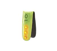 Newrban | Clips avec lumière LED - Trois Modes d’éclairage et Clignotant - Se fixent aux vêtements, aux Sacs ou Directement au vélo et à la Trottinette - pour vélos et trottinettes - Jaune