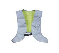 Newrban | Gilet réfléchissant réversible - Léger et sûr - Doté d’Une Grande Poche Pratique pour téléphone Portable - Taille Unique - Gris