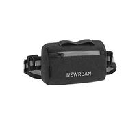 NEWRBAN | Sacoche à Fixer au Guidon - Idéale pour Les vélos et trottinettes - Peut être portée en bandoulière - Dimensions : 20 x 12 x 5 cm - Eléments réfléchissants - Sangle Velcro - Noir