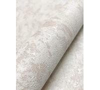 Newroom Design Papier peint intissé blanc béton - Crème industriel - Loft - avec conseils pour tapisser