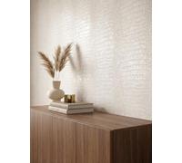 Newroom Novira Beige papier peint intisse pour chambre et salon - revetement mural texture neutre 10,05x0,53m raccord droit 64cm lavable Allemagne