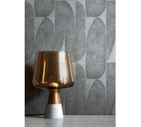 NEWROOM Papier peint Anthracite Feuilles de bananier Intissé - Moderne Gris Gris foncé Feuilles Graphique Tropical