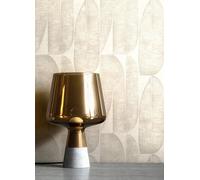 NEWROOM Papier peint Beige Feuilles de bananier Intissé - Moderne Taupe Feuilles Graphique Tropical