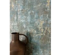 NEWROOM Papier peint Bleu Enduit Intissé - Moderne Marron Or Béton Métallique Industriel