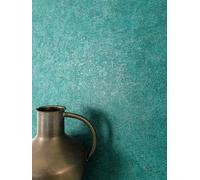 NEWROOM Papier peint Bleu Pétrole Couleur Unie Intissé - Moderne Vert Métallique Structure Monochrome Couleur Unie