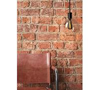 NEWROOM Papier peint brique rouge papier marron Motif brique/cailloux Naturstein