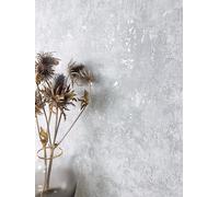 NEWROOM Papier peint Gris Béton Intissé - Moderne Gris Clair Argent Ciment Métallique Industriel