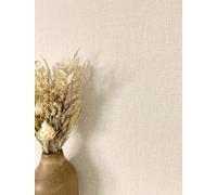 Newroom papier peint intissé beige uni aspect lin salon chambre