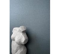 Newroom papier peint intissé bleu uni aspect lin métallisé chambre | gris bleuté profond aux reflets satinés, fine texture tissée, style maritime, salon couloir entrée