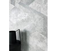 Newroom papier peint intissé gris effet béton brillant salon entrée