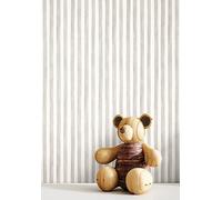 Newroom papier peint intissé gris rayures chambre enfant moderne | aquarelle mate aux reflets changeants, structure lisse sans raccord, papier peint chambre, décoration murale, style maritime