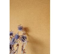Newroom papier peint intissé jaune uni chambre scandinave chic | Reflets moutarde changeants, structure fine effet lin, sans raccord, style bohème, décoration murale, cuisine, couloir