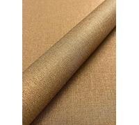 Newroom Papier Peint Intissé Or Effet Lin - Papier Peint Uni Glamour Brillant avec Texture Textile pour Salon Chambre