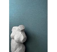 Newroom papier peint intissé turquoise uni aspect lin salon bain | pétrole intense aux reflets satinés, fine texture tissée, style maritime élégant, revêtement mural, couloir entrée