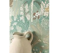 Newroom Papier Peint Intissé Vert Jungle Palmiers - Tropical Floral Feuilles Vinyle pour Salon Chambre