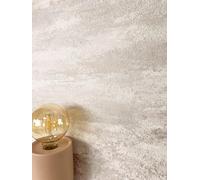 NEWROOM Papier peint Marron Aspect crépi Intissé - Moderne Beige Blanc Béton Ciment Industriel