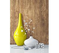 NEWROOM Papier peint Marron Poutre en Bois Intissé - Maison de Campagne Bois Bandes Nature