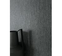 NEWROOM Papier peint Noir Couleur Unie Intissé - Moderne Anthracite Paillettes Structure Monochrome Couleur Unie