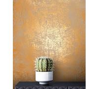 NEWROOM Papier peint Or Brillant Intissé - Glamour Gris Béton Enduit Industriel