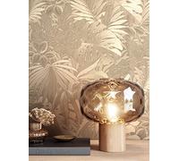 NEWROOM Papier peint Or Brillant Intissé - Tropical Jungle Feuilles Floral