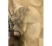 NEWROOM Papier peint Or Modèle Intissé - Moderne Marron Clair Marron Ligne Parcours Géométrique