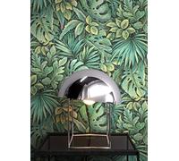NEWROOM Papier peint Vert Jungle Intissé - Tropical Feuilles Monstera Floral