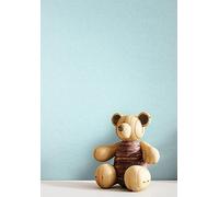 Newroom Tapete Blau Vlies Leinenoptik - Modern Uni Struktur Stoffoptik für Wohnzimmer Schlafzimmer Küche