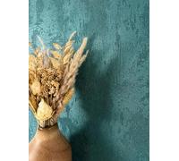 Newroom Tapete Dunkelblau Vliestapete Beton - Glanztapete Modern Petrol Zement Putz-Optik Betontapete Glamour Betonwand Betonoptik inkl. Tapezier-Ratgeber