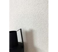 Newroom Tapete Weiß Vlies Struktur Glitzer - Modern Uni Putzoptik für Wohnzimmer Schlafzimmer Küche Flur Büro