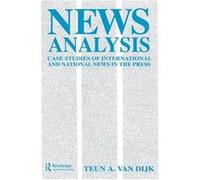 News Analysis by Teun A. van Dijk Paperback Book Teun A. van Dijk (Auteur)