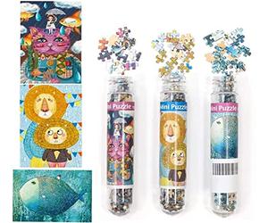 newsbirds Lot de 3 Mini Puzzles de 150 pièces pour Adultes - 15,2 x 10,2 cm - Jouets de Divertissement pour la Maison - Puzzles de décoration d'intérieur