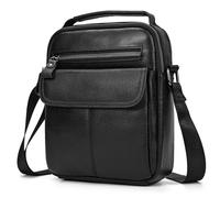 newsbirds Sacoche Homme Bandouliere Sacoche Homme Cuir Veritable Petit Sac Bandoulière Homme Sac Porté Epaule Sacs Business Sacs à Dos Porté Travers Pochettes Sacs à Main Voyage, 9509 noir
