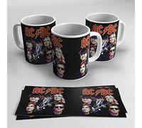 newseny ACDC Tasse pour fans de musique rock Collection groupe rock AC/DC Céramique 350 ml (ACDC 01)