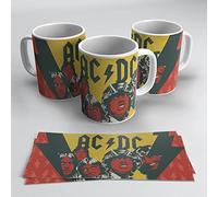 newseny ACDC Tasse pour fans de musique rock. Collection Mug groupe de rock AC/DC. Céramique 350 ml (ACDC 02)