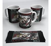 newseny Chainsaw Man Mug Denji sur fond noir - Tasse anime en céramique 355 ml