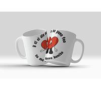 newseny Tasse Bad Bunny et si le jour devient laid, tu me fais joli. Cadeau pour les fans de Bad Bunny Céramique 355 ml (ysieldiaseponefeo)